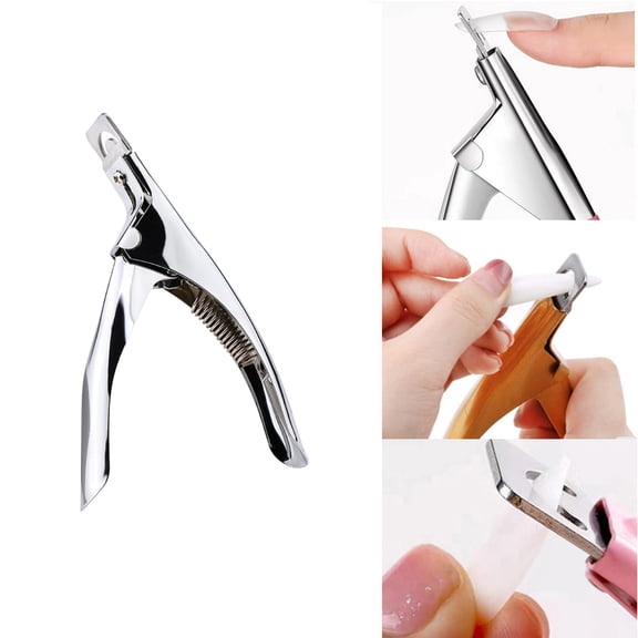 Nail Tools for Manicure DIY French Nail Kit with Light U Shaped Scissors Durable Stainless Steel Nail Care Instruments