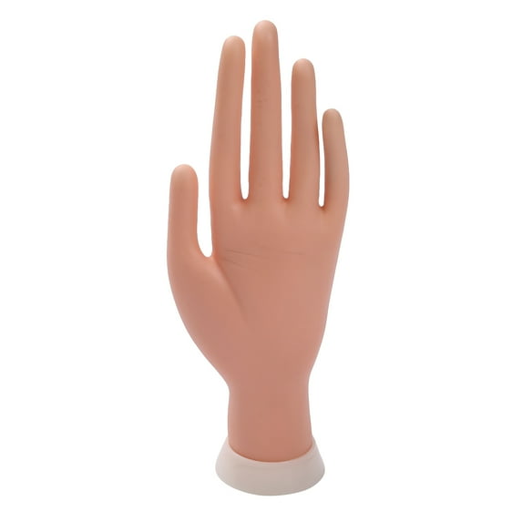 Nail Trainning Bendable Table Mount Manicure Practice Hand Soft Flexible Mannequin Hand Nail Art Trainer Manicure Practice Tool