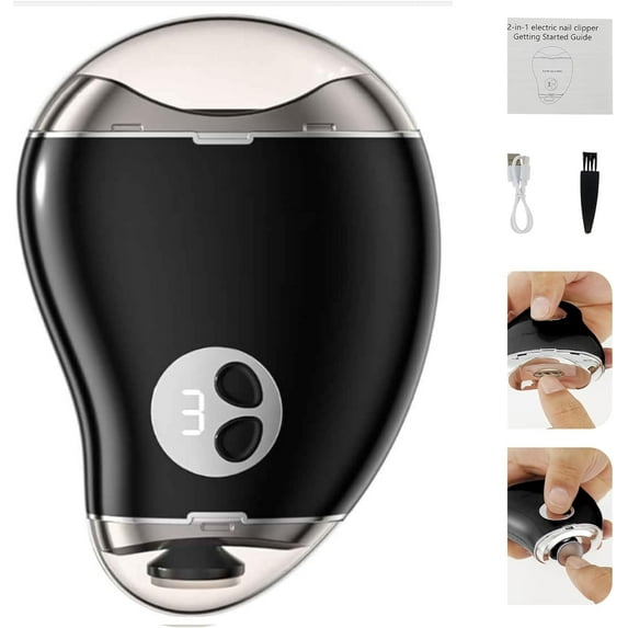 Nail Trimmer Electric,Nail Clippers and Nail File 2-in-1 Design,Use Safety, Excellent Present,Nail Clippers,Nail Cutter,Corta uñas,Suitable for Baby,Elderly,Children,Woman