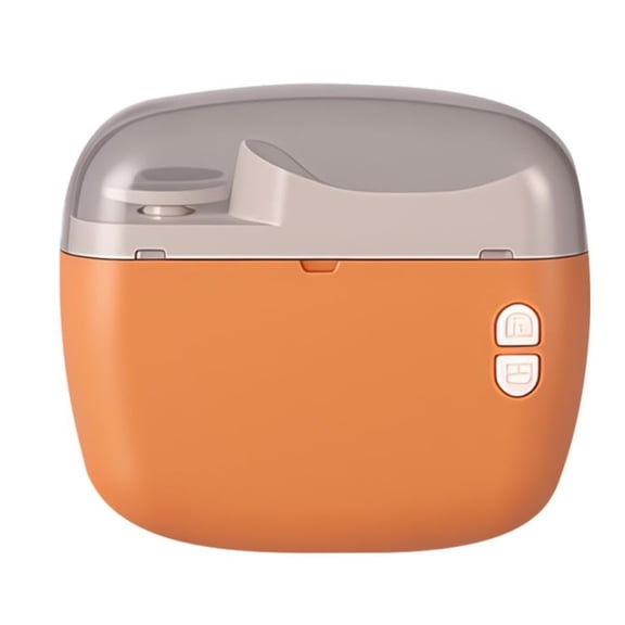 Nail Trimmer,Grinder File Rechargeable, Automatic Electric Nail Clipper Polisher, for Toenail Fingernail Grooming Home Office Salon Camping (Ornage)