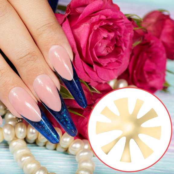 Nail V‑Shaped Template - V-Shaped French Plate Trianglenail Steel Manicure Nail Tool Stainless, Nail Tools, Nail File, Easter, St. Patrick'S Day, Valentine'S Day, Wedding, Season,