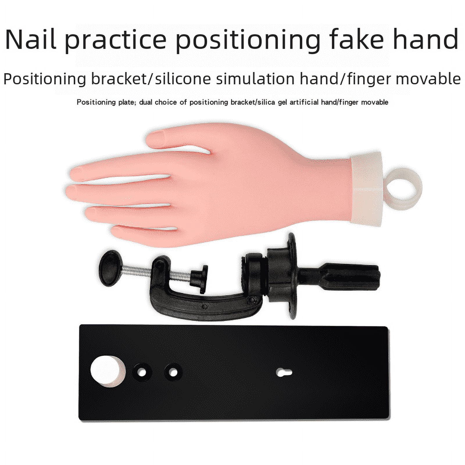 Nail art silicone practice hand model fake palm simulation hand model ...
