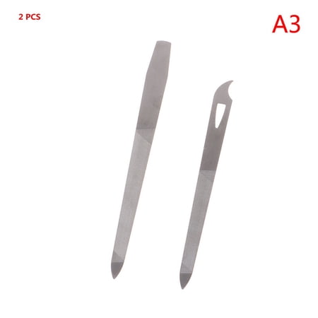 Nail file stainless steel double-sided grinding finger manicure pedicure tool