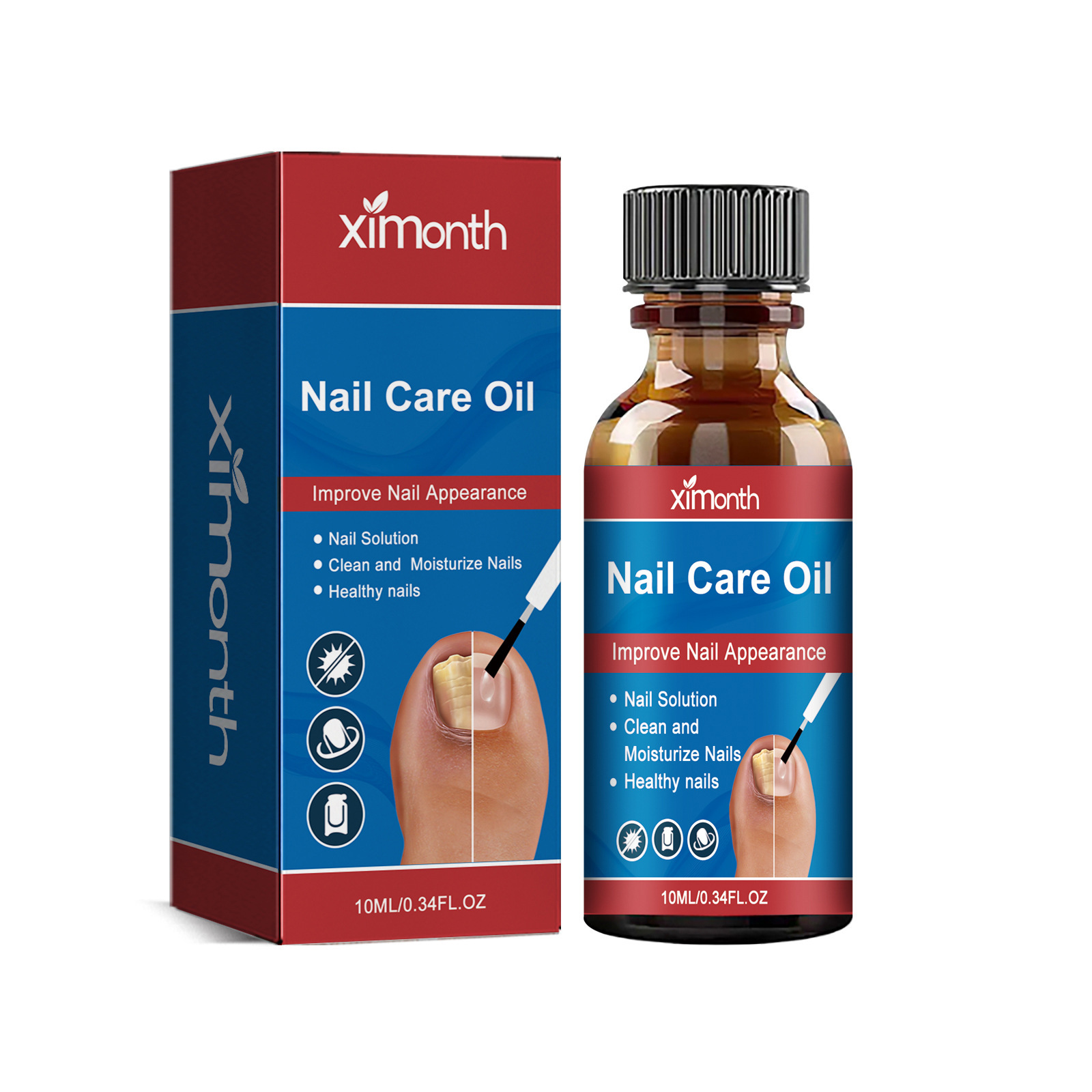 Nail groove care solution for repairing crooked nails, soft nails