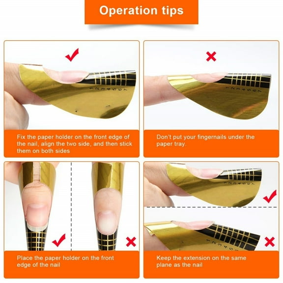 Nail mold, self-adhesive nail extension mold, used for DIY professional nail products at home