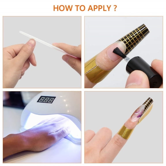 Nail mold, self-adhesive nail extension mold, used for DIY professional nail products at home