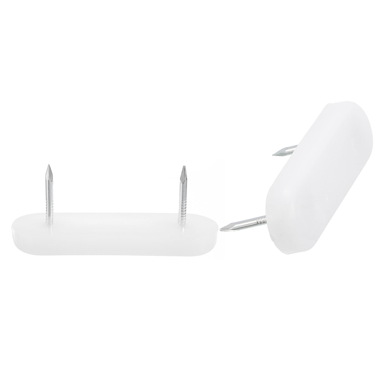 Nail on Furniture Glides, 40 Pack Plastic Double Pins Furniture Sliders ...