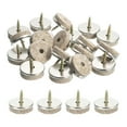 thumbnail image 1 of Nail-on Furniture Sliders, 24Pack Nail-on Felt Pad Round Chair Table Feet Pads Chair Leg Floor Protectors for Hardwood Floors (Beige, 28mm/1.1"), 1 of 7