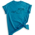 thumbnail image 1 of Nailed It Hammerhead Shark Shirt, Unisex Women's Men's Shirt, Funny Shark Shirt, Shark Tee Funny Shark Meme, Heather Blue, 3X-Large, 1 of 6