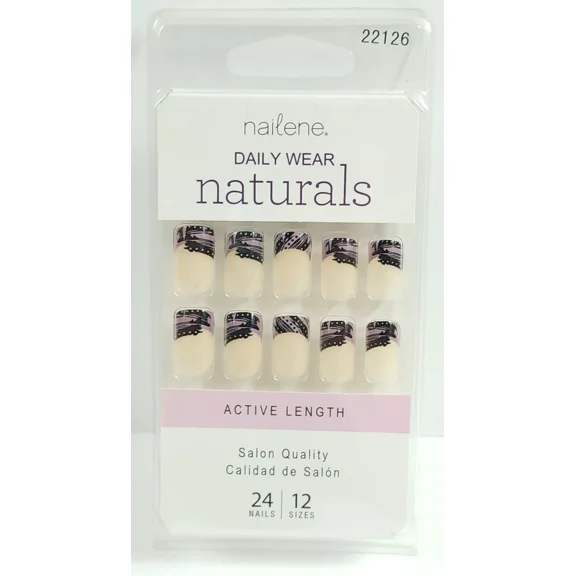 Nailene Daily Wear Naturals Active Length Artificial Nails 24 Nails #22126