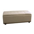 thumbnail image 1 of Nailhead Storage Bench Ottoman Set, Beige - 4 Piece, 1 of 1