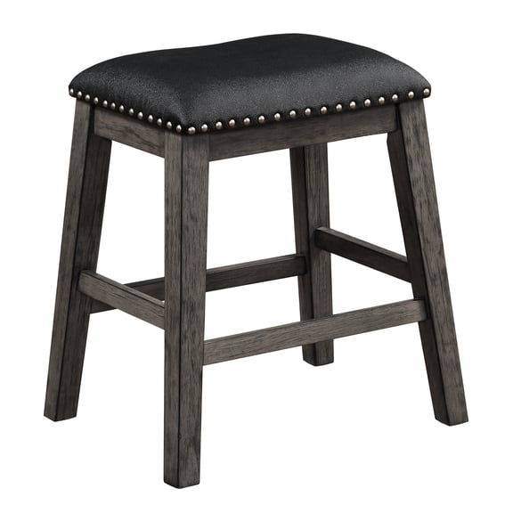 Nailhead - Trimmed Design | Perfect for Daily Dining | Stylish Gray Barstool Set with Simple Assembly