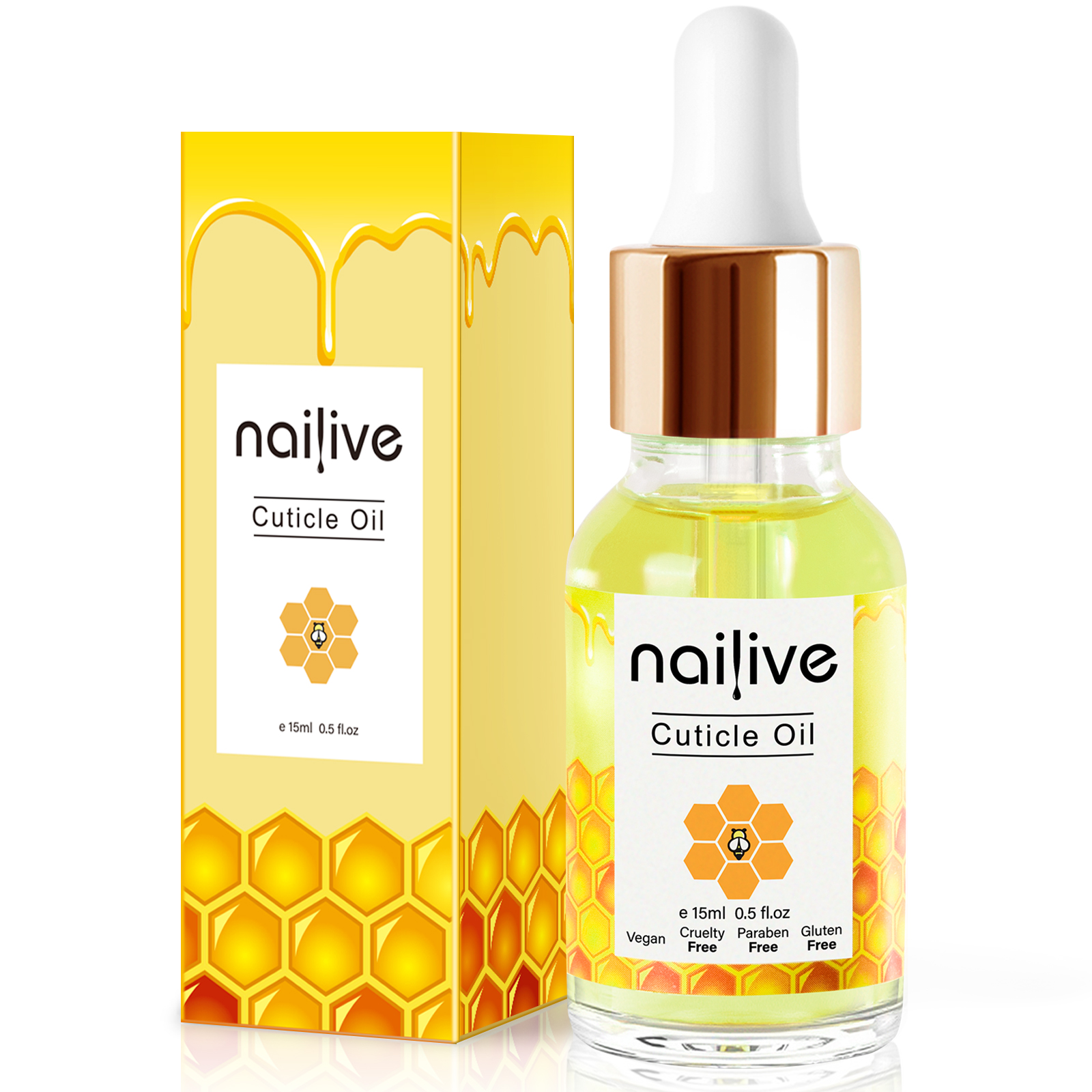 Nailive Nail Cuticle Oil Jojoba Essence Cutical Oils for Dry Cracked