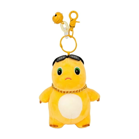 Nailong Dino Plush Keychain for Backpack, Adorable Keychain Accessories Purse Bag Charm Pendant Gift for Women
