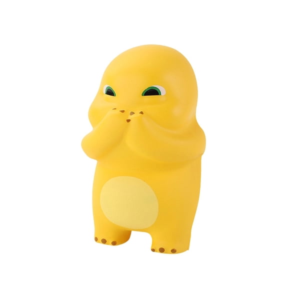 Nailong Figures Mystery Box, Funny Nailong Dino Collectible Figure Statue, Yellow Dinosaur Office Room Figurine Decor, Gifts for Fans(B)