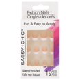 thumbnail image 1 of Nails - Acrylic Nail Kit - Fake Nails - Glue-On French-Tip Fashion Nails, 12-pc. Set - White Design - 1 Set&nbsp;, 1 of 3