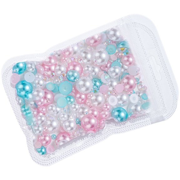 Nails Art Beads Pearls Charms Flatback Half Round Pearls Beads for Nails Art Decorations Rhinestones