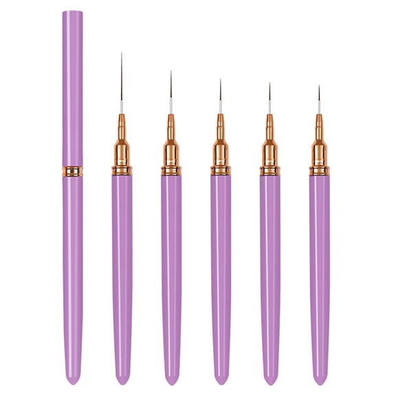 Nails Art Liner Brushes Nails Art Brush for Long Lines,Liner Brush Nails Design Brush Nails Drawing Pens,7/9/11/15/25mm