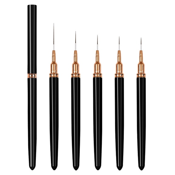 Nails Art Liner Brushes Nails Art Brush for Long Lines,Liner Brush Nails Design Brush Nails Drawing Pens,7/9/11/15/25mm