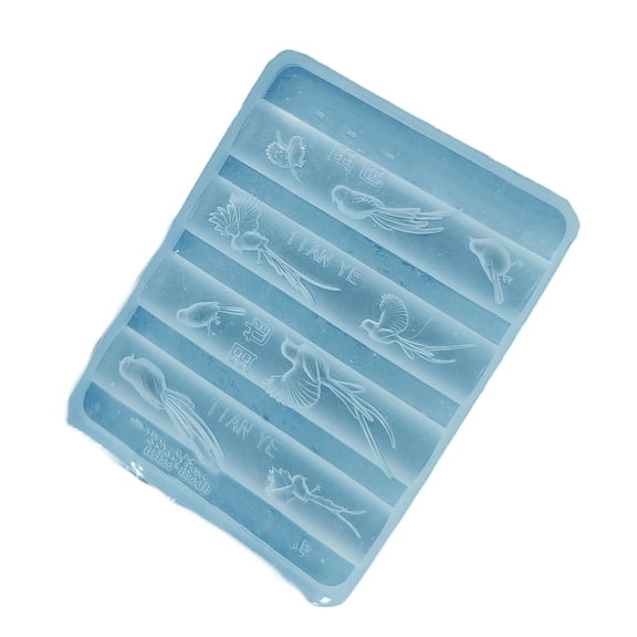 Nails Art Moulds Silicone Template Nails Designing Tool Leaves/Bird Shape Silicone Handmade Molds for Manicure Creation