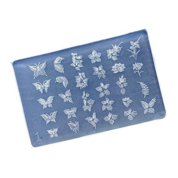 Nails Art Silicone Mold Flower Theme Manicure Training Tool Professional Manicure Supplies Perfect for Various Occasion