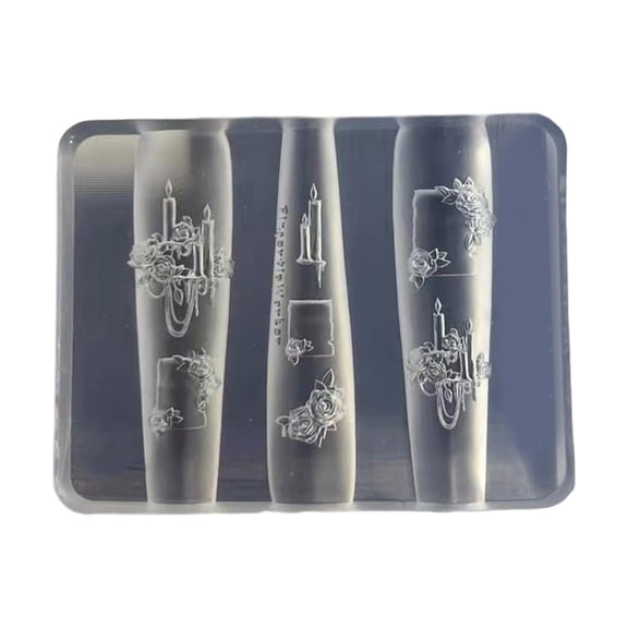 Nails Art Silicone Template Nails Designing Tool Delicate Shape Silicone Handmade Molds for Manicure Creation
