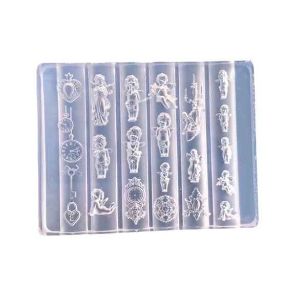 Nails Art Silicone Template Nails Designing Tool Delicate Shape Silicone Handmade Molds for Manicure Creation
