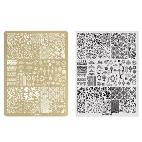 Nails Art Stamping Plate Butterfly Lace Design Nails Plate Template Nails Images Plate for Nails Decors Nails Stamp Plates
