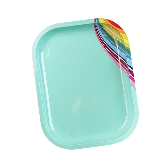 Nails Art Tray Rectangle Shape Display Plate Stainless Steel for Manicure Tools and Accessories Makeup Studio Tool