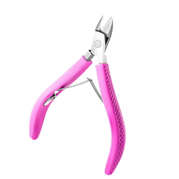 Nails Care Cuticle Trimmer With Soft Rubber Handle Full Jaw Cutter For Accurate Cuticle Removal Professional Nails Tool