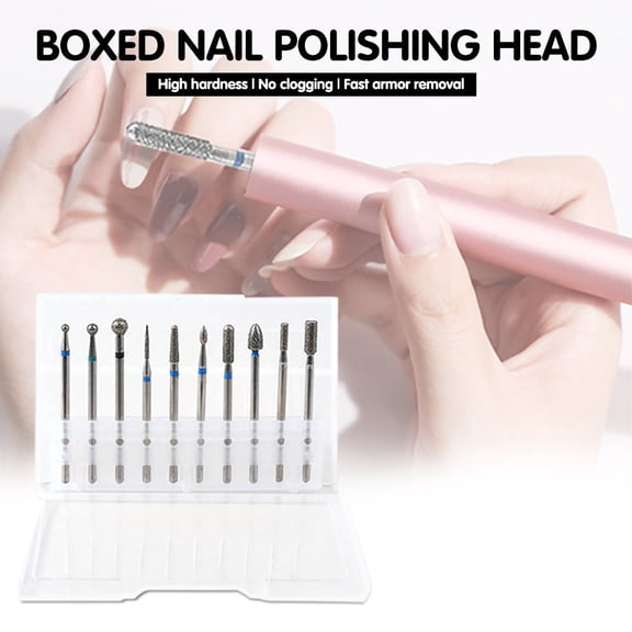 for Nails Cut 240 Grit Nail File Buffer Nail Organizer for Nail Tech Desk Nails Files Nail Files 80/80 10PC Carbide Nail Drill Bit Gel Remove Polishing Nail Polish Tool