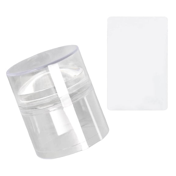 Nails Design Stamp Set Includes Plastic Stamping Plate And Flexible Silicone Roller For Smooth Application