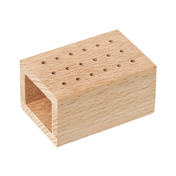 Nails Drill Bit Holder,Nails Grinding Head Storage Display Rack 18 Holes Manicure Tools Nails Tools Organizers Container