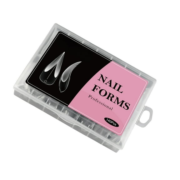 Nails Forms For Gel Extensions Full Coverage ABS Mold With Graduated Scale Professional Acrylic Nails Art Tool Highly Transparency