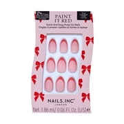 Nails.INC Press-On Nails, Red French Tip, 24 PC