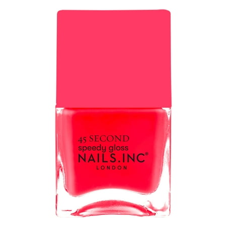 Nails.INC Quick Drying Nail Polish, Charlie, Coral Pink, 0.47 fl oz