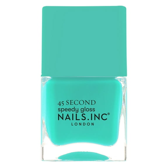 Nails.INC Quick Drying Nail Polish, Mila, Green Blue Teal, 0.47 fl oz
