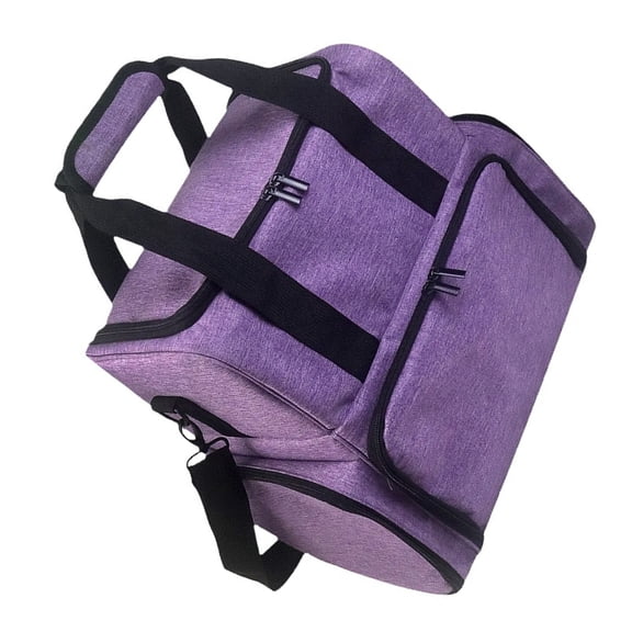 Nails Polish Organizers Bag with Double Compartments for Bottles Nails Dryer Space and Manicure Accessories Carry Case