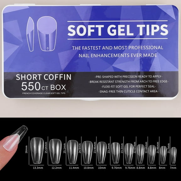 Nails Porcelain White Thin Non Scrub Long Drop Almond Non Abrasive Nails for Effortless Manicure and Everyday