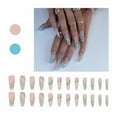 on Nails Short Coffin French on Toe Nails Clear 60d Nails 50lbs Extra