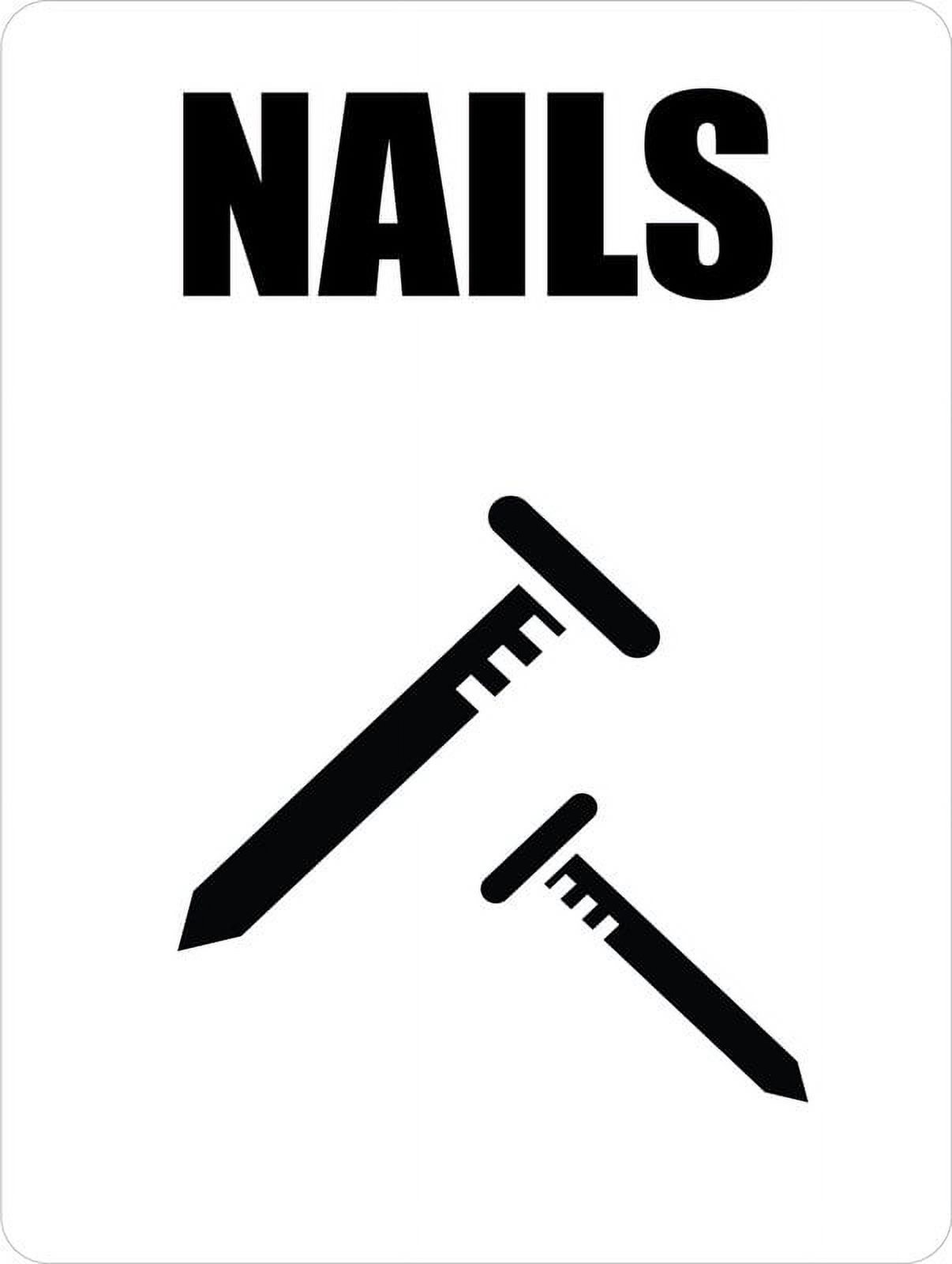 Nails Sign Metal 12