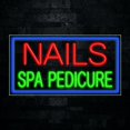thumbnail image 1 of Nails Spa Pedicure-LED Neon Sign 33"L x 18"H #30685, 1 of 3
