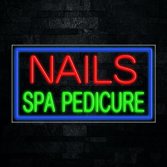 Nails Spa Pedicure-LED Neon Sign 33"L x 18"H #30685