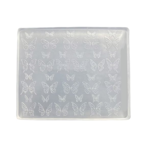 Nails Stamp Set With Butterfly Pattern Manicure Embossing Mold For Long Lasting Gel Polish Application