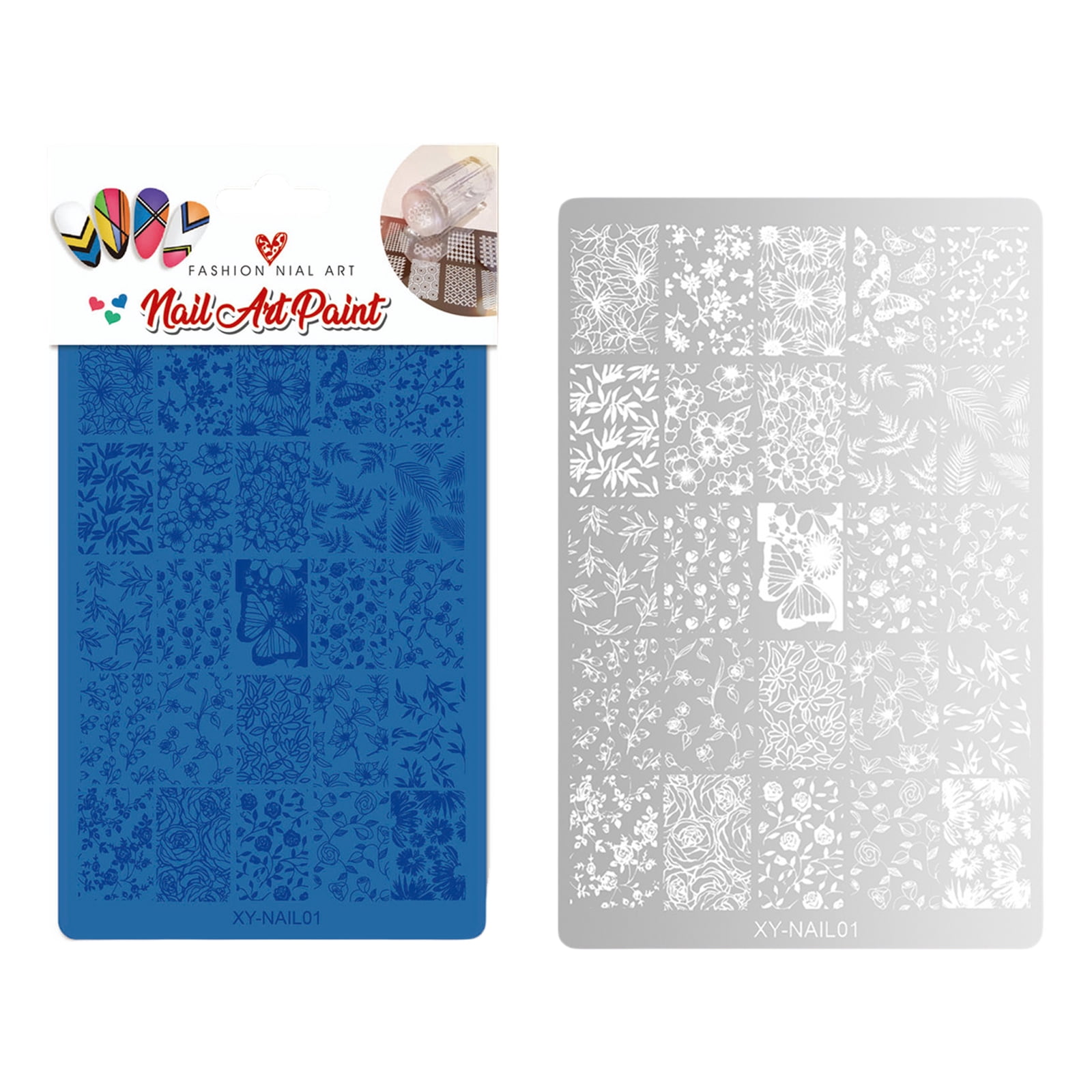 Triangular Nails Pattern Stamp Nails Stamp Templates Flowers Nails Stamping Plates Manicure Images ...