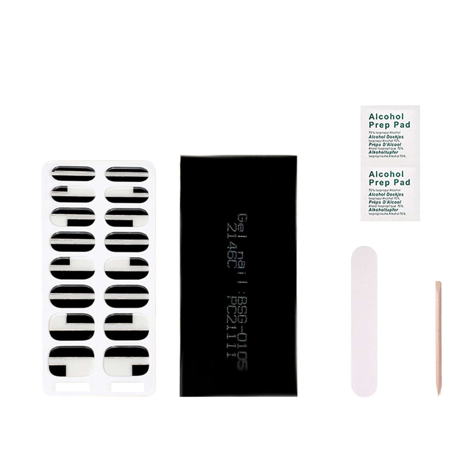 Nails Stamper Cleaning Color Street Nail Strips Beach Gel Nail Stickers