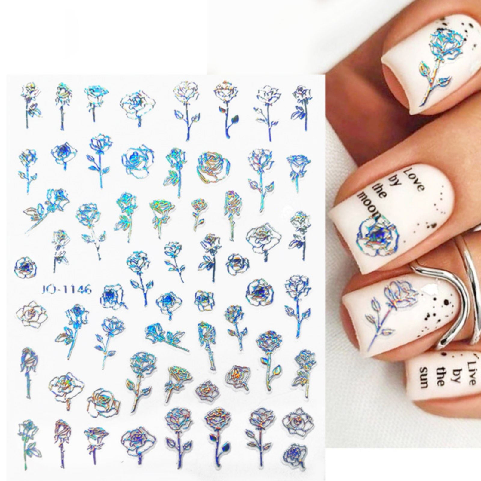 Nails Stickers Designs Nail Art Stickers Adhesive 3D Nail Decals