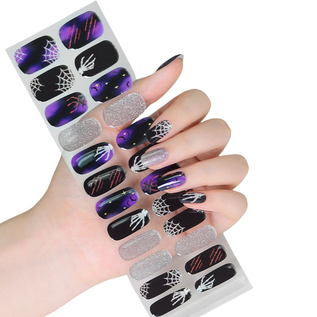 Nails Strips Semi Cured Gels Nails Strips Glow in the Dark Nails