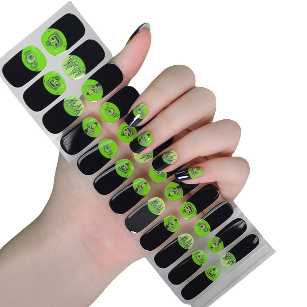 Nails Strips Semi Cured Gels Nails Strips Glow in the Dark Nails