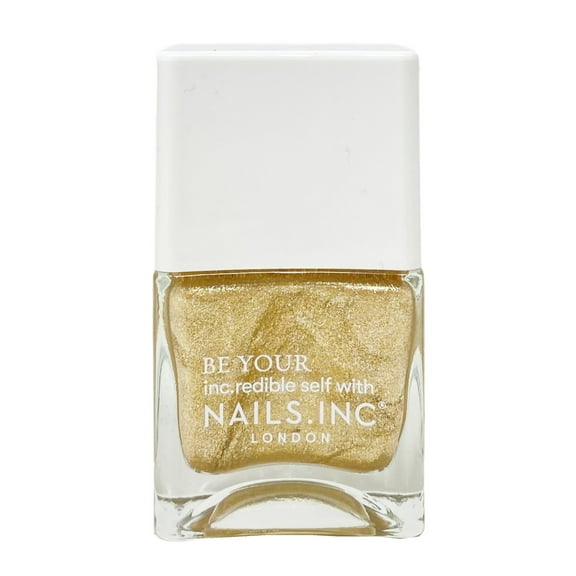 NailsInc All Is Love Collection Be Your Inc.Redible Self Nail Polish - Golden Hour In Greek Park (Glitter Gold) - 0.47 fl oz / 14 mL